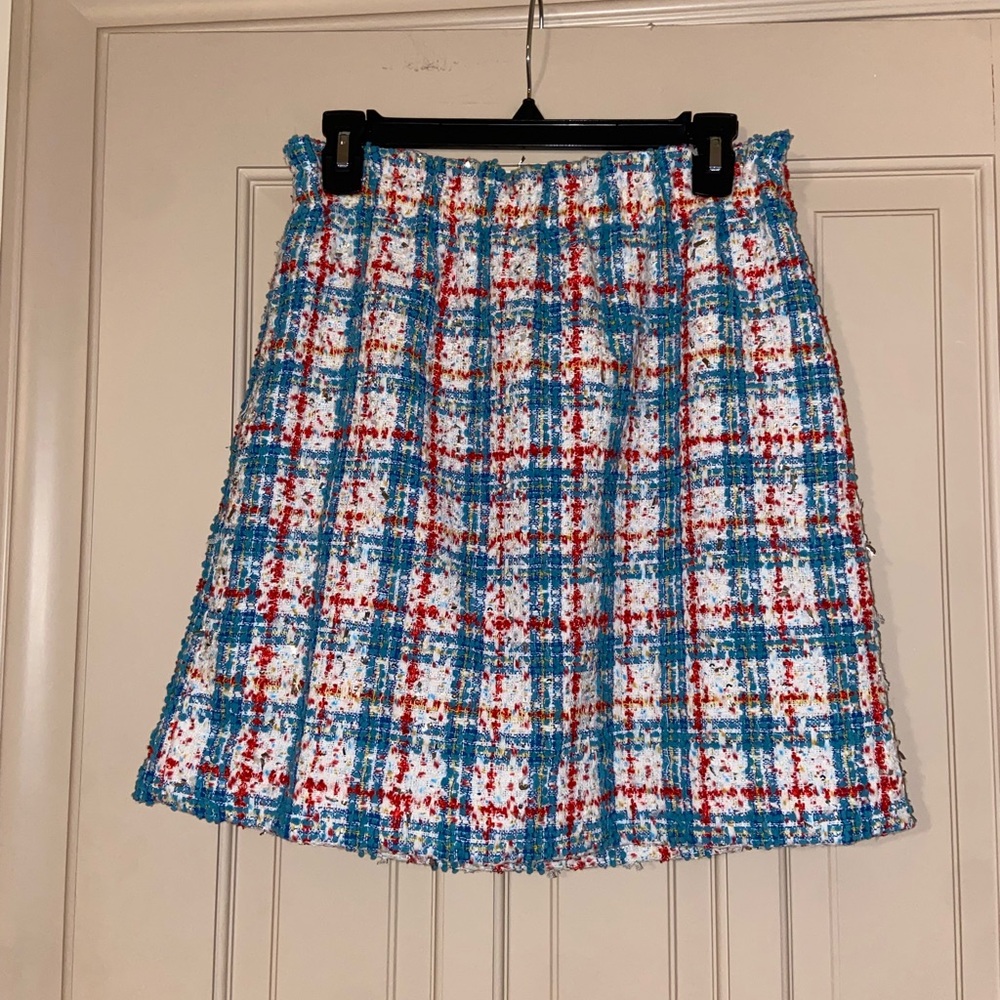 Multicolor Plaid Women's Skirt